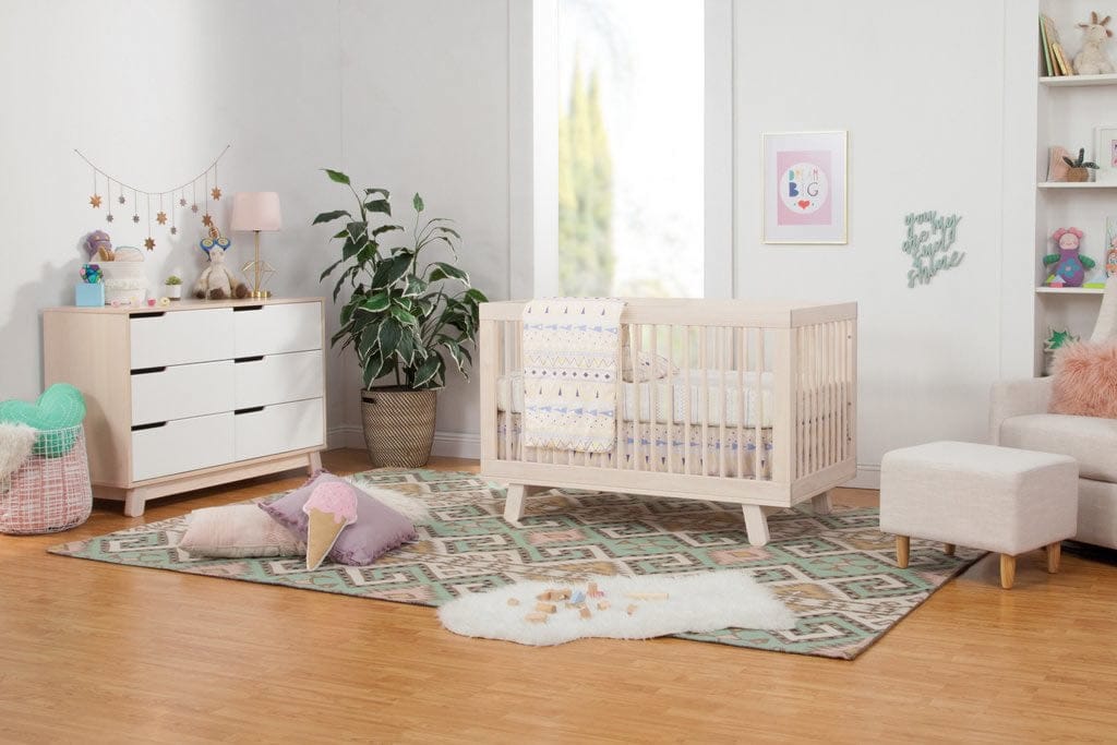 Babyletto Hudson 6-Drawer Double Dresser - Washed Natural/White - M4216NXW