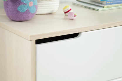 Babyletto Hudson 6-Drawer Double Dresser - Washed Natural/White - M4216NXW