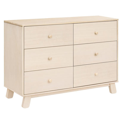 Babyletto Hudson Modern 6-Drawer Assembled Double Dresser - Washed Natural - M32526NX