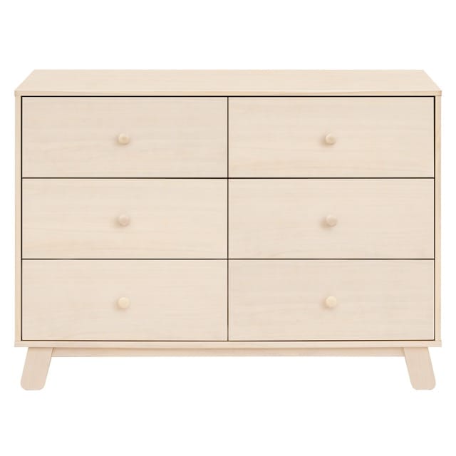 Babyletto Hudson Modern 6-Drawer Assembled Double Dresser - Washed Natural - M32526NX