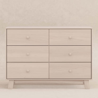 Babyletto Hudson Modern 6-Drawer Assembled Double Dresser - Washed Natural - M32526NX