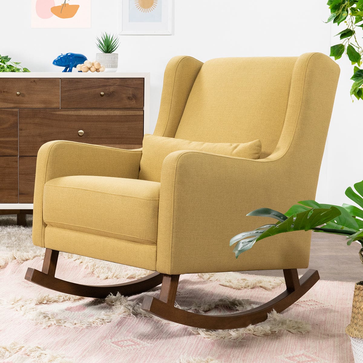 Babyletto Kai Rocker - Performance Dijon Eco-Twill w/ Dark Legs - M20687PDET