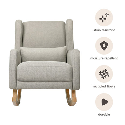 Babyletto Kai Rocker - Performance Grey Eco-Twill w/ Light Legs - M20687PGETL