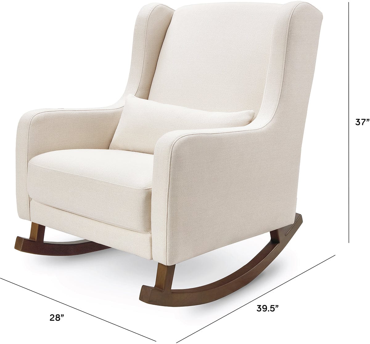 Babyletto Kai Rocker - Performance Natural Eco-Twill w/ Dark Legs - M20687PNET