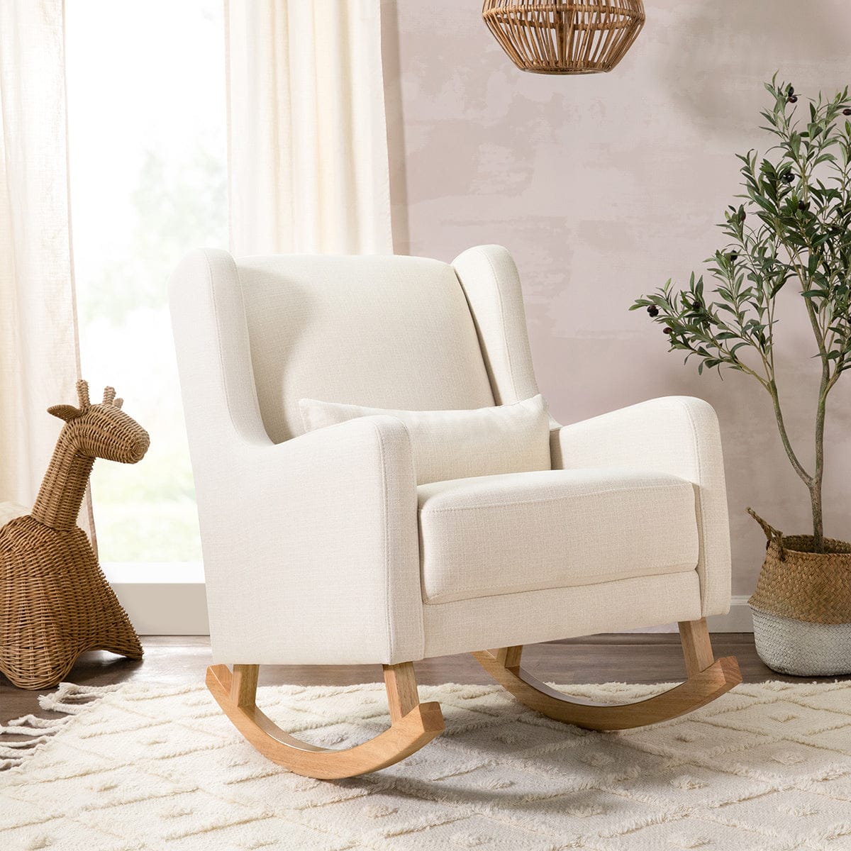 Babyletto Kai Rocker - Performance Natural Eco-Twill w/ Light Legs - M20687PNETL