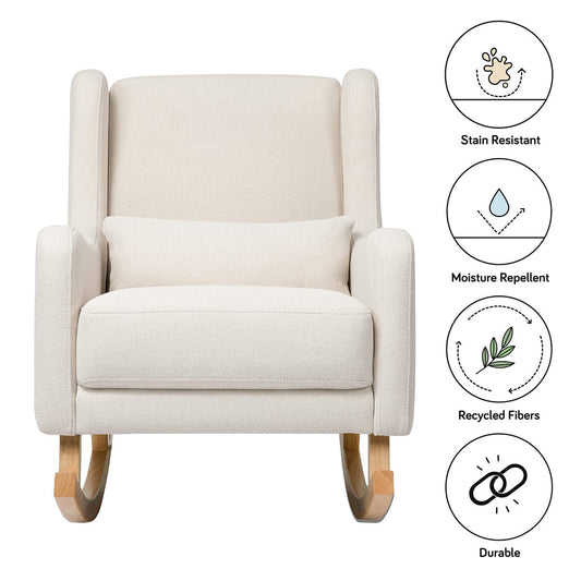 Babyletto Kai Rocker - Performance Natural Eco-Twill w/ Light Legs - M20687PNETL