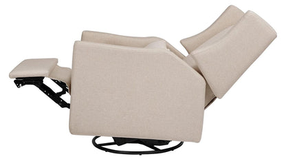Babyletto Kiwi Electronic Glider Recliner w/ USB - Performance Beach Eco-Weave - M11288PBEW
