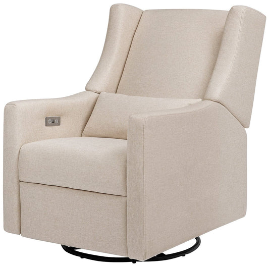 Babyletto Kiwi Electronic Glider Recliner w/ USB - Performance Beach Eco-Weave - M11288PBEW
