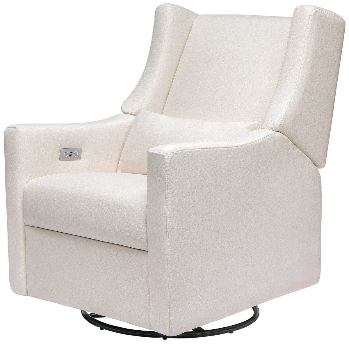 Babyletto Kiwi Electronic Glider Recliner w/ USB - Performance Cream Eco-Weave - M11288PCMEW