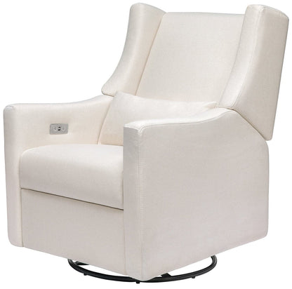 Babyletto Kiwi Electronic Glider Recliner w/ USB - Performance Cream Eco-Weave - M11288PCMEW