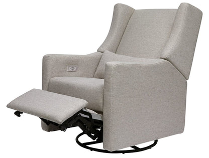 Babyletto Kiwi Electronic Glider Recliner w/ USB - Performance Grey Eco-Weave - M11288PGEW