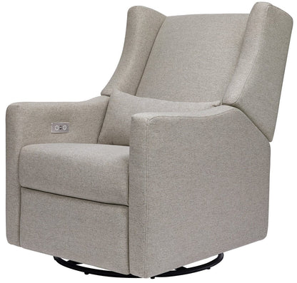 Babyletto Kiwi Electronic Glider Recliner w/ USB - Performance Grey Eco-Weave - M11288PGEW