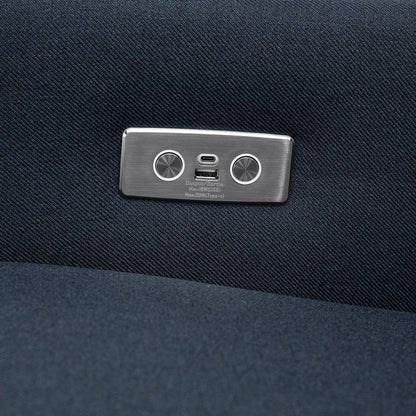 Babyletto Kiwi Electronic Glider Recliner w/ USB - Performance Navy Eco-Twill - M11288PVET