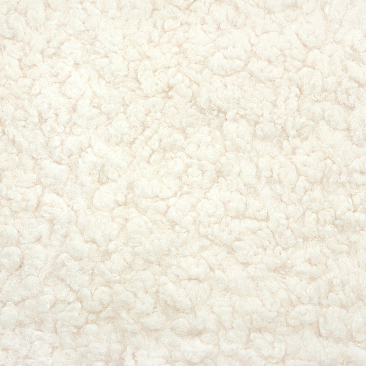 Babyletto Kiwi Gliding Ottoman - Cream Shearling with Light Wood Base - M26385CMSGLB