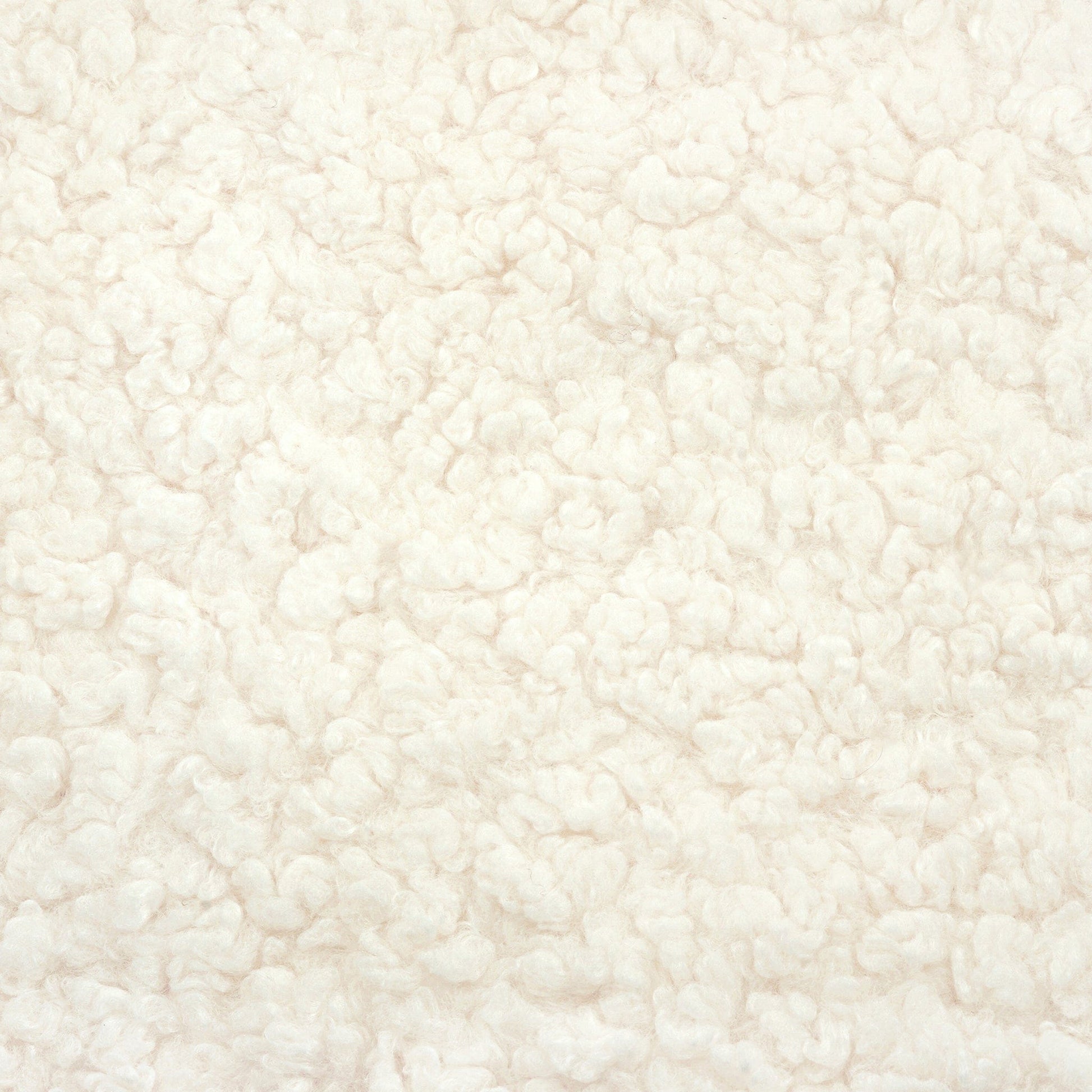 Babyletto Kiwi Gliding Ottoman - Cream Shearling with Light Wood Base - M26385CMSGLB
