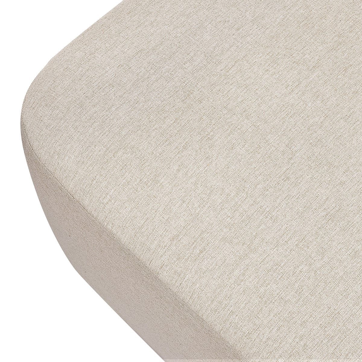 Babyletto Kiwi Gliding Ottoman - Performance Beach Eco-Weave w/ Light Wood Base - M26385PBEWLB