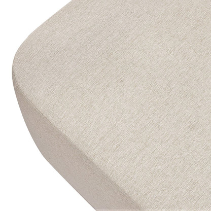 Babyletto Kiwi Gliding Ottoman - Performance Beach Eco-Weave w/ Light Wood Base - M26385PBEWLB