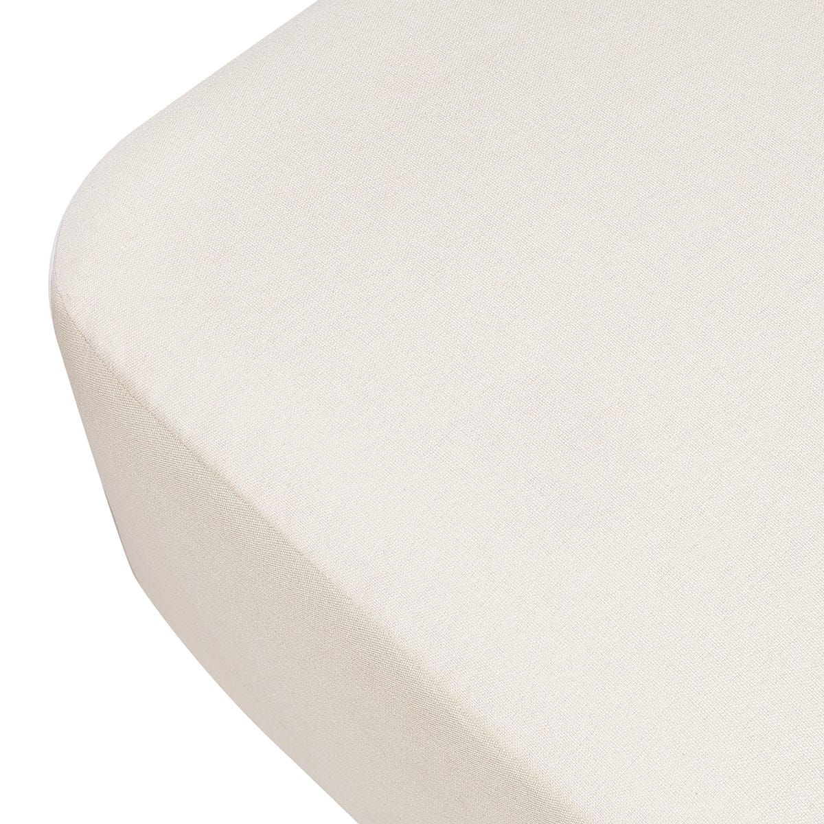Babyletto Kiwi Gliding Ottoman - Performance Cream Eco-Weave w/ Light Wood Base - M26385PCMEWLB