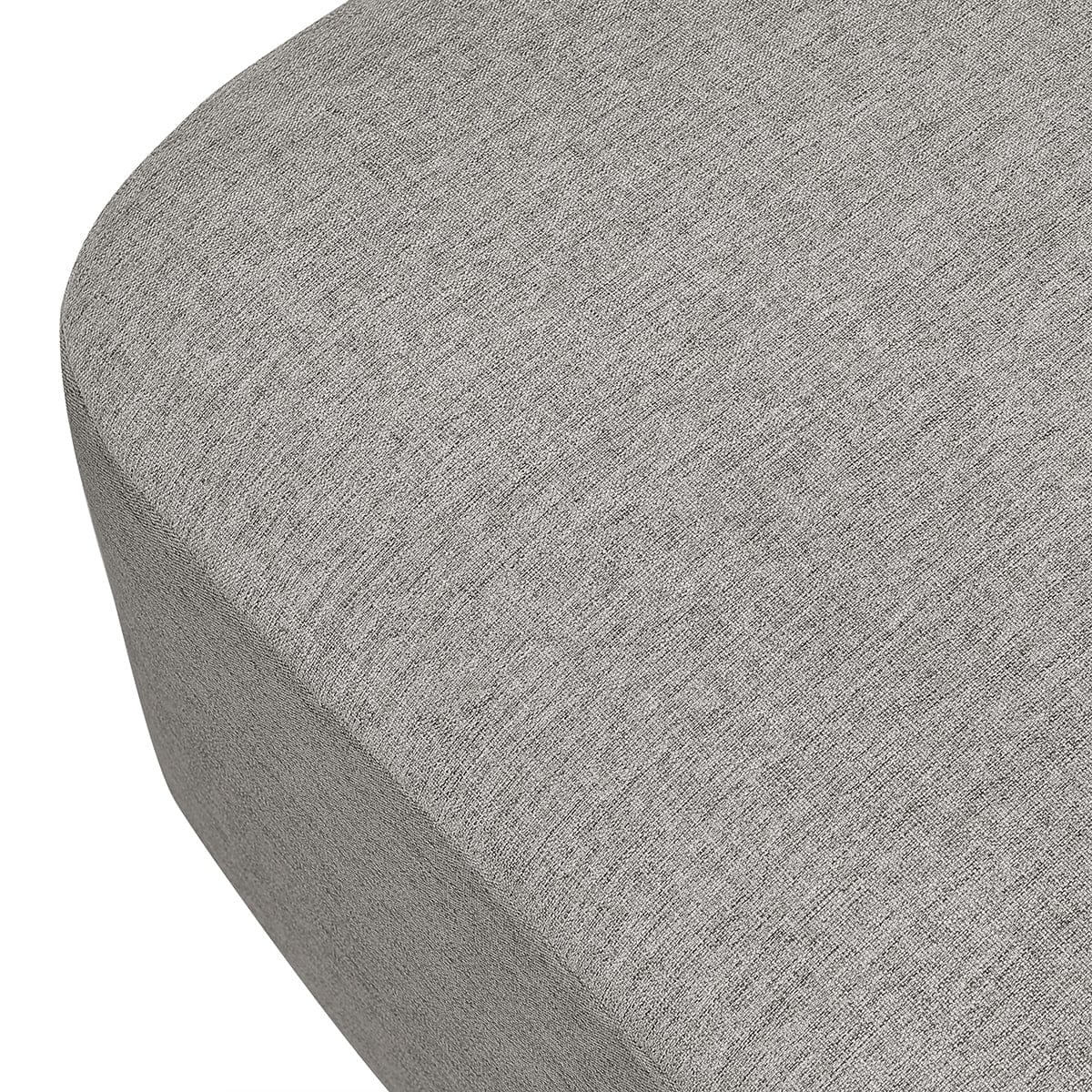 Babyletto Kiwi Gliding Ottoman - Performance Grey Eco-Weave w/ Light Wood Base - M26385PGEWLB