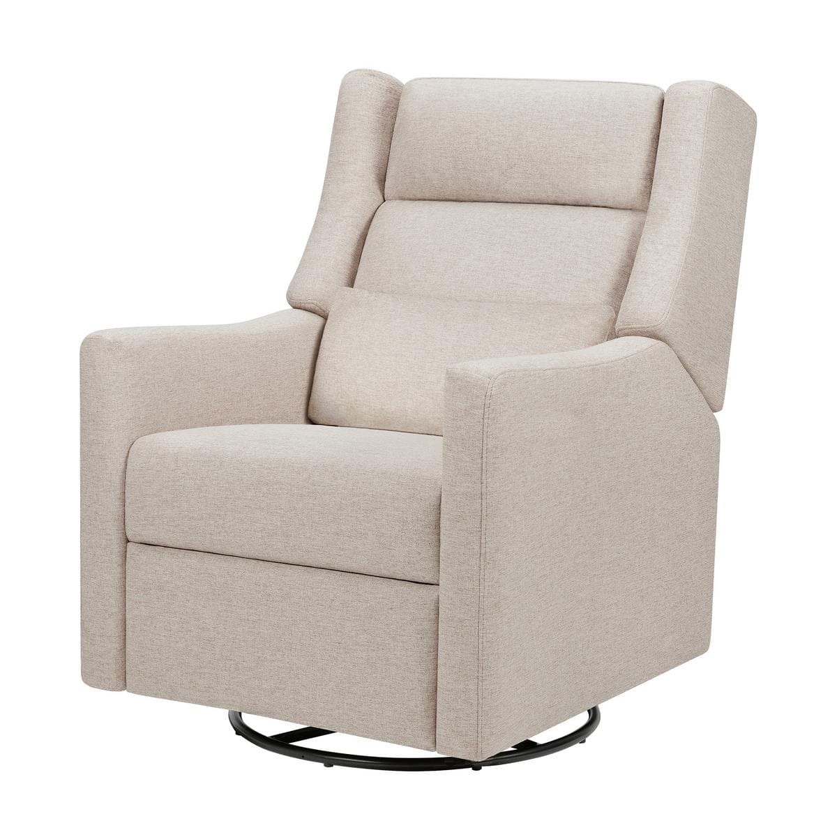 Babyletto Kiwi Plus Electric Recliner Swivel Glider w/ Adjustable Headrest + USB Port - Performance Beach Eco-Weave - M11286PBEW