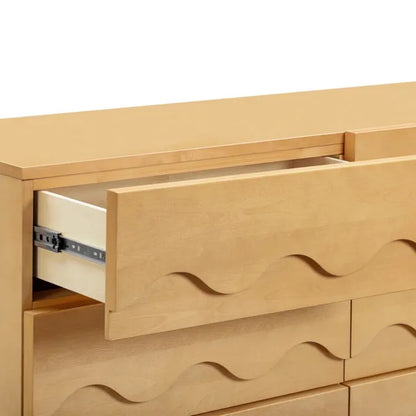 Babyletto Lido Wave 6-Drawer Assembled Dresser - Honey - M31116HY