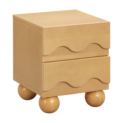Babyletto Lido Wave Assembled Nightstand - Honey