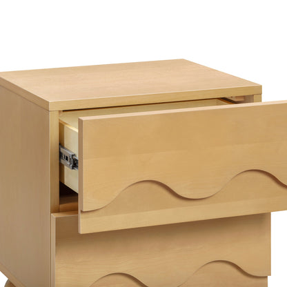 Babyletto Lido Wave Assembled Nightstand - Honey