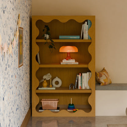 Babyletto Lido Wave Bookcase - Honey