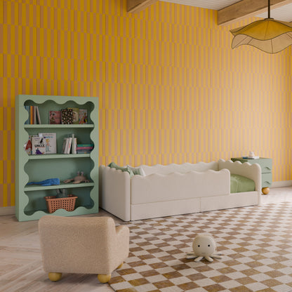 Babyletto Lido Wave Bookcase - Light Sage