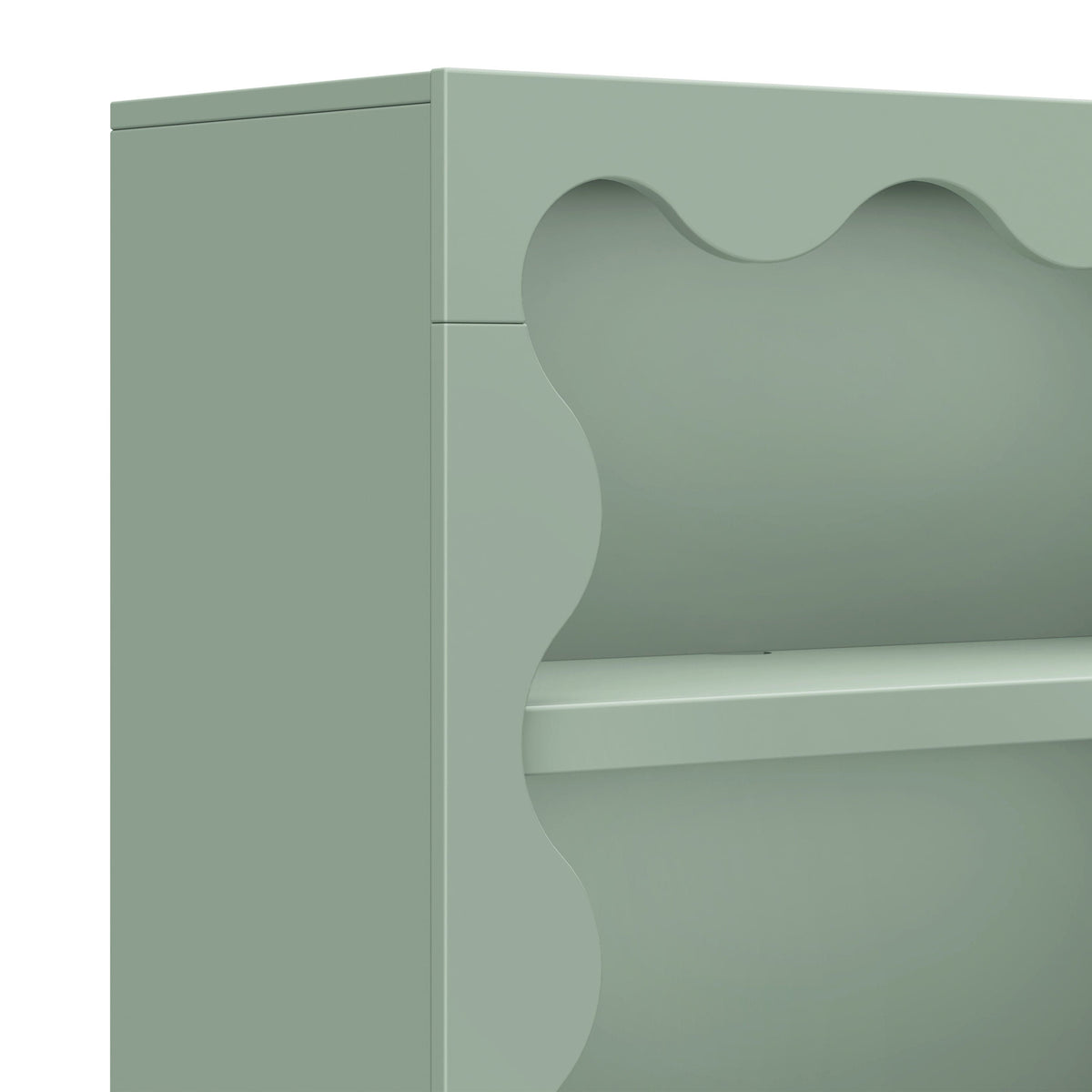 Babyletto Lido Wave Bookcase - Light Sage