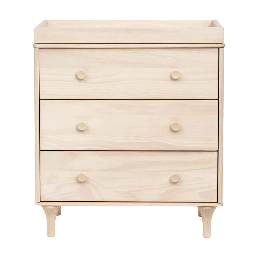 Babyletto Lolly 3-Drawer Changer Dresser, KD w/Removable Changing Tray - Washed Natural - M9023NX