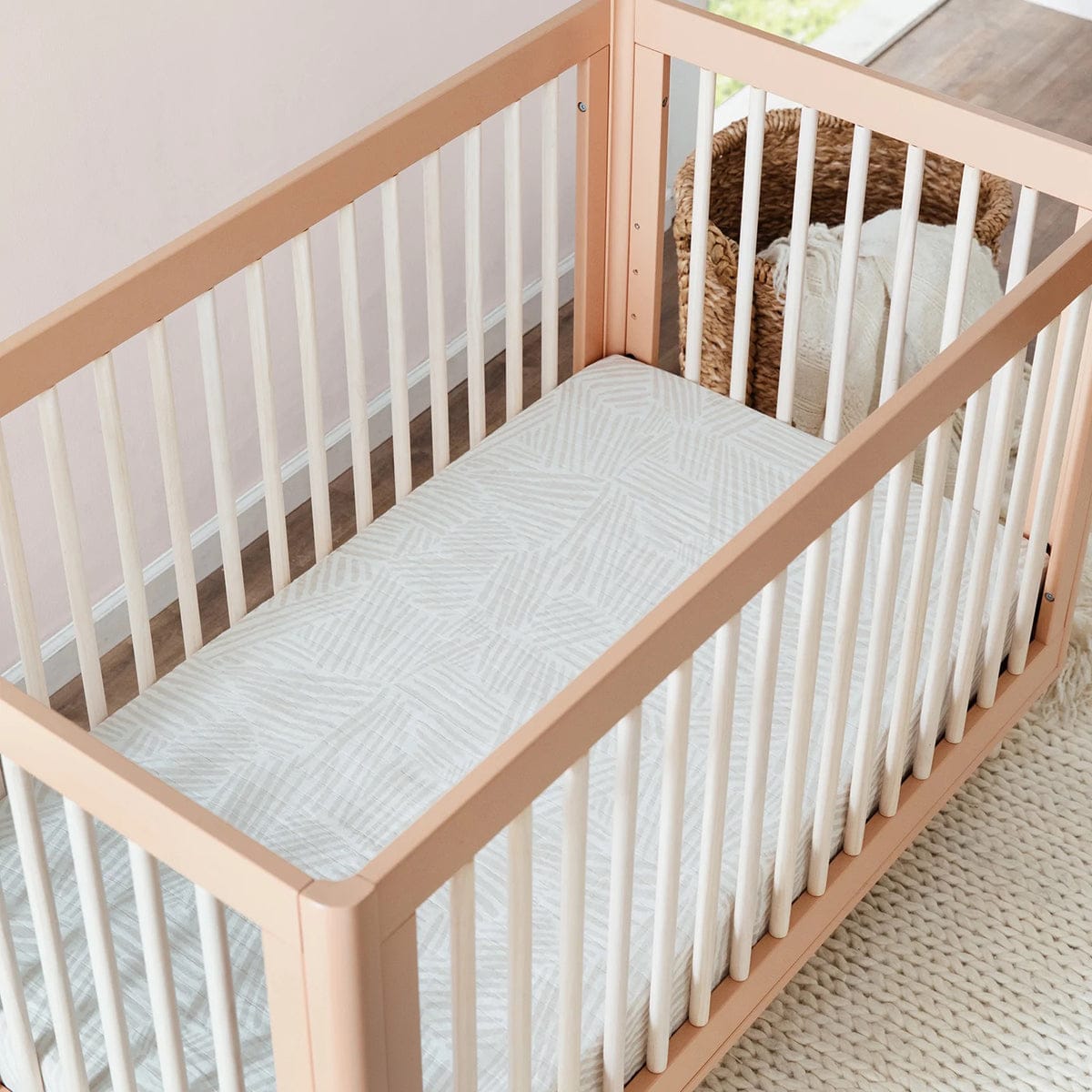 Babyletto Lolly 3-In-1 Convertible Crib with Toddler Bed Conversion Kit - Canyon/Washed Natural - M9001CYNNX