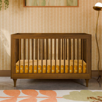 Babyletto Lolly 3-In-1 Convertible Crib with Toddler Bed Conversion Kit - Natural Walnut - M9001NL