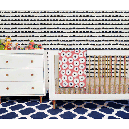 Babyletto Lolly 3-In-1 Convertible Crib with Toddler Bed Conversion Kit - White/Natural - M9001WN