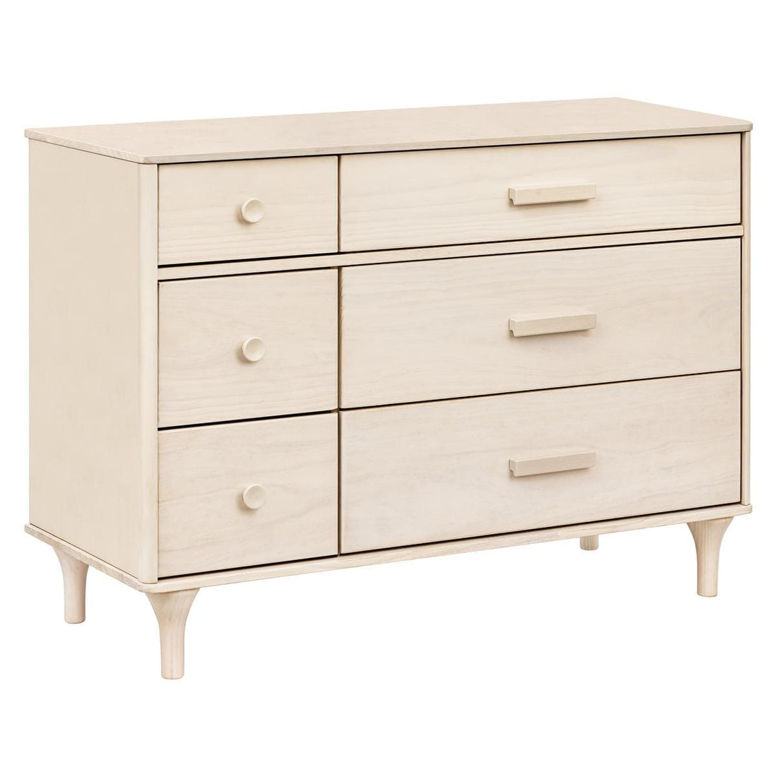 Babyletto Lolly 6-Drawer Assembled Double Dresser - Washed Natural - M9016NX
