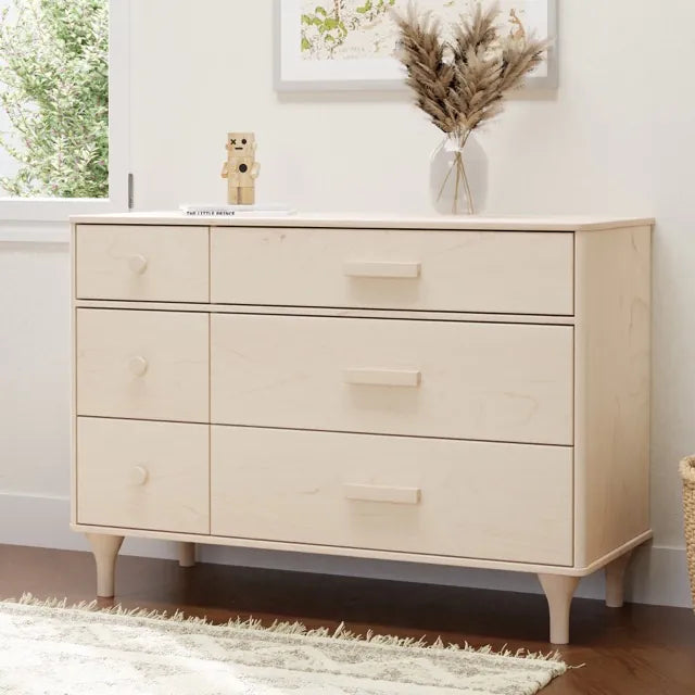 Babyletto Lolly 6-Drawer Assembled Double Dresser - Washed Natural - M9016NX