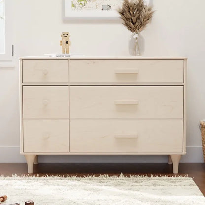 Babyletto Lolly 6-Drawer Assembled Double Dresser - Washed Natural - M9016NX