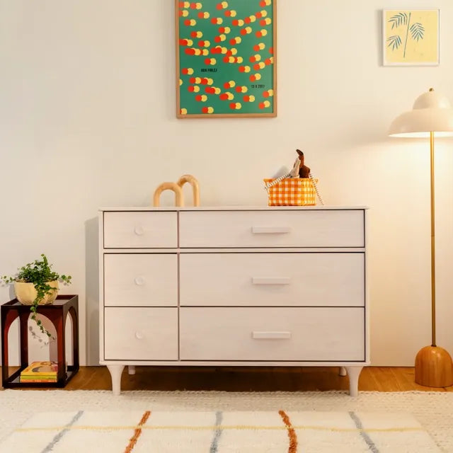 Babyletto Lolly 6-Drawer Assembled Double Dresser - Washed Natural - M9016NX
