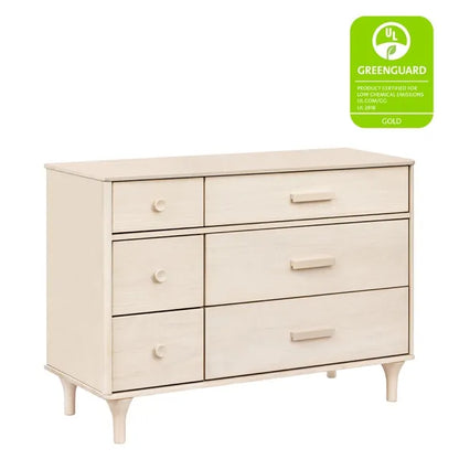 Babyletto Lolly 6-Drawer Assembled Double Dresser - Washed Natural - M9016NX