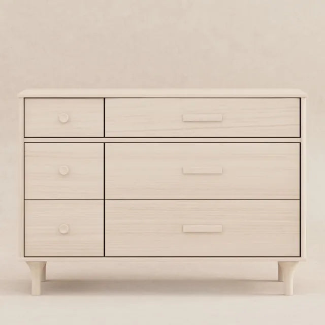 Babyletto Lolly 6-Drawer Assembled Double Dresser - Washed Natural - M9016NX