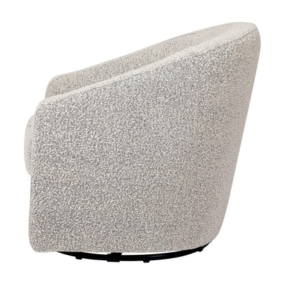 Babyletto Madison Swivel Glider - Black White Boucle - M5887BWB