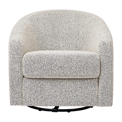 Babyletto Madison Swivel Glider - Black White Boucle - M5887BWB