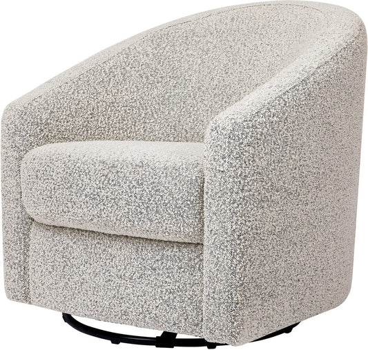 Babyletto Madison Swivel Glider - Black White Boucle - M5887BWB