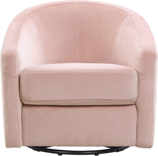 Babyletto Madison Swivel Glider - Blush Pink Velvet - M5887BPV