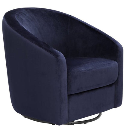 Babyletto Madison Swivel Glider - Navy Blue Microsuede