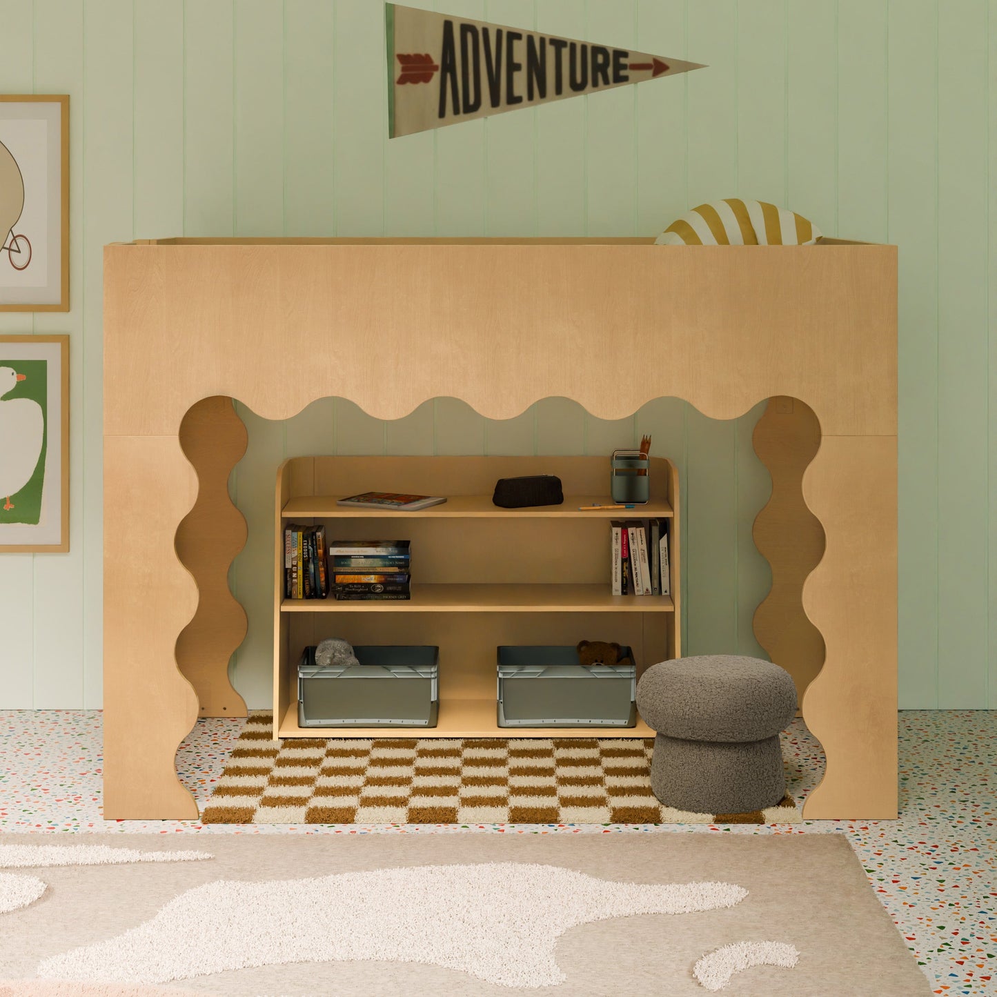 Babyletto Melo Montessori-Inspired Bookcase - Honey - M32211HY