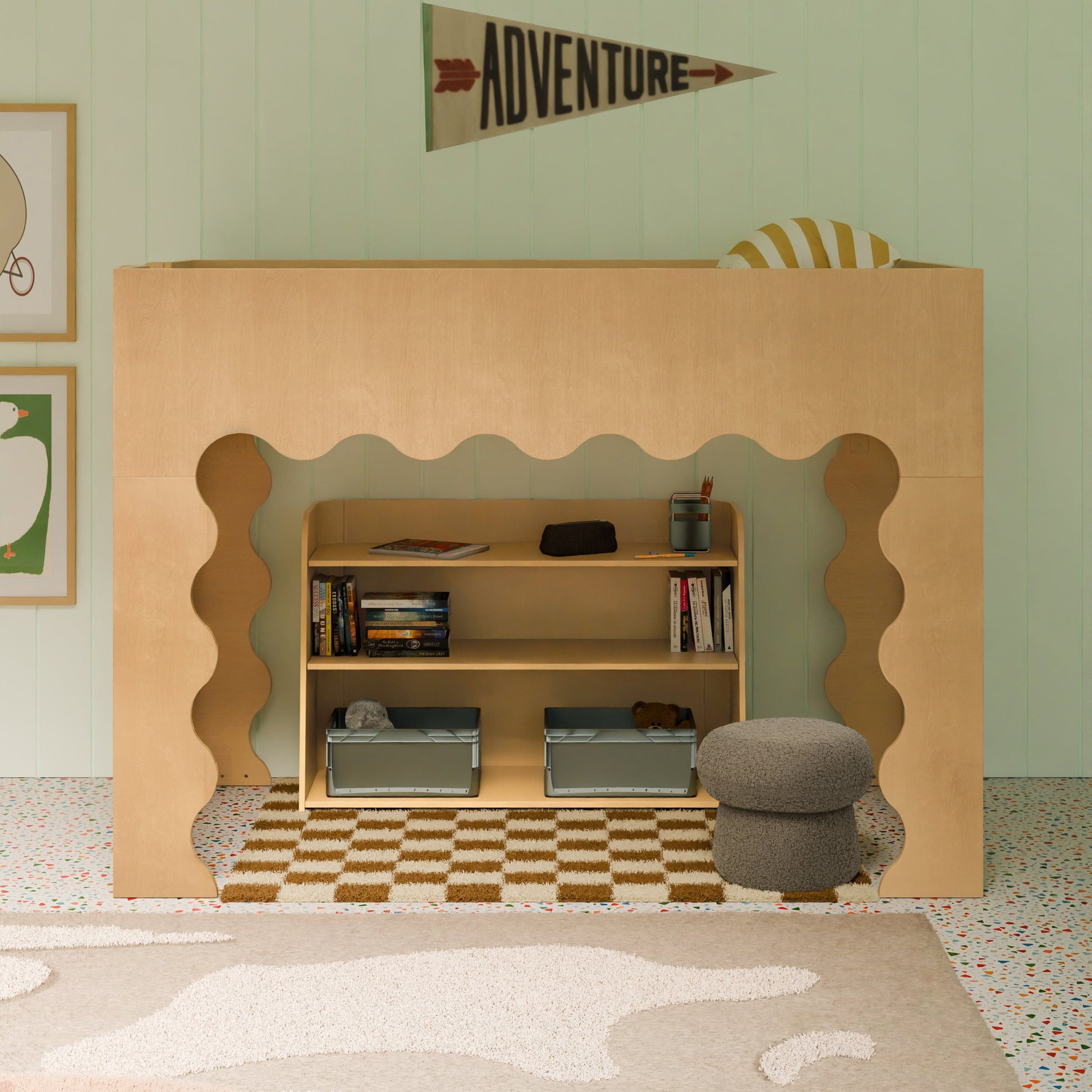 Babyletto Melo Montessori-Inspired Bookcase - Honey - M32211HY