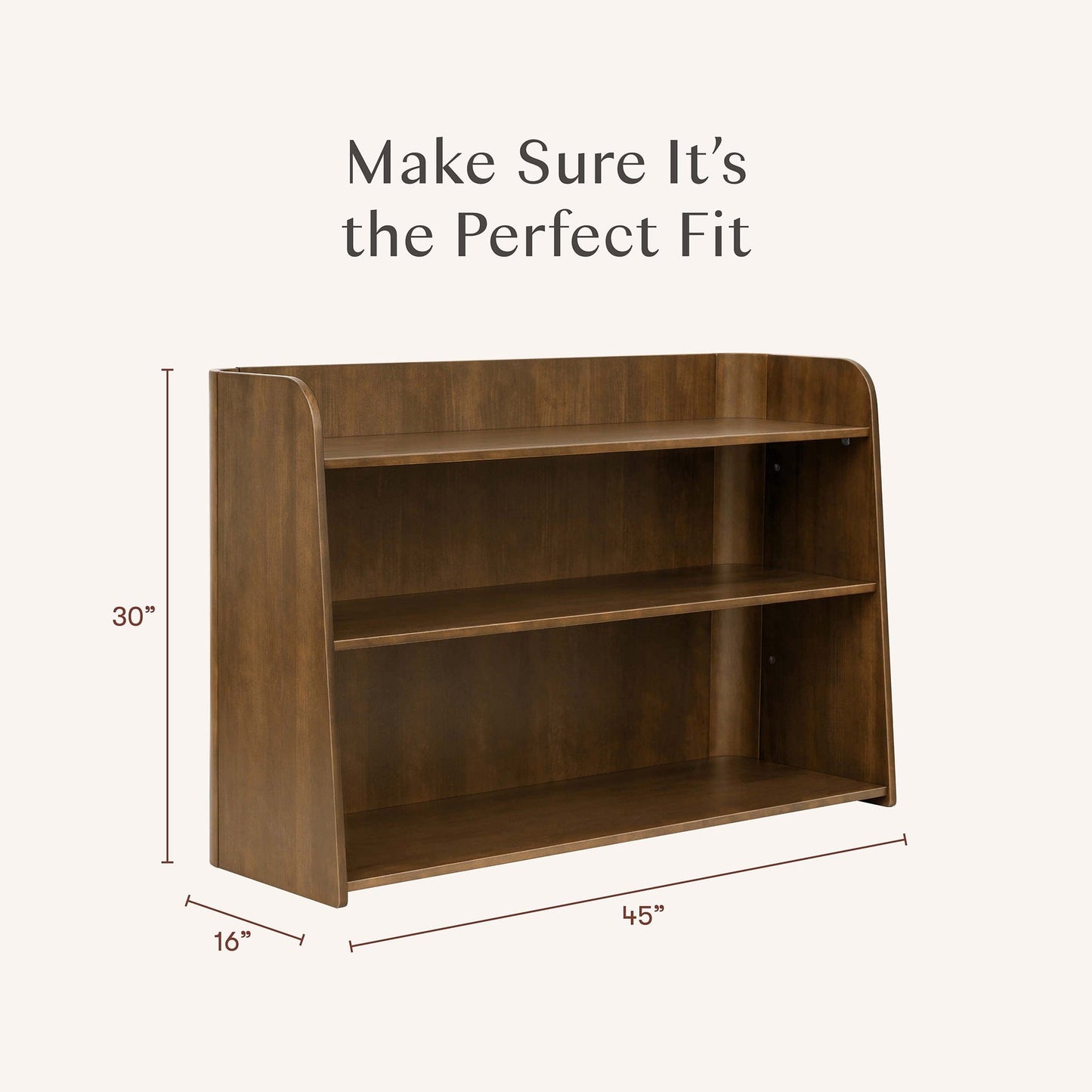 Babyletto Melo Montessori-Inspired Bookcase - Natural Walnut - M32211NL