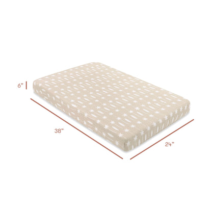 Babyletto Mini Crib Sheet in GOTS Certified Organic Muslin Cotton - Beach Bum - T27036