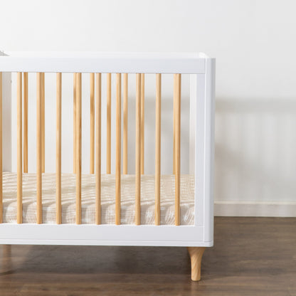 Babyletto Mini Crib Sheet in GOTS Certified Organic Muslin Cotton - Beach Bum - T27036
